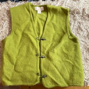 Tally Ho Green Wool vest
